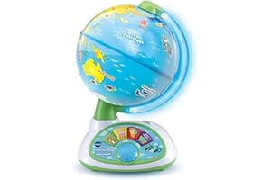 VTech - Mon Premier Globe Lumi Touch, Globe Interactif Lumineux, Globe Terrestre pour Enfant, Sans Écran - 3/6 ans - Version FR