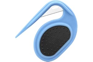 TOTKIKS Pet Knotting Comb, De Knotting Comb for Dog Pet Grooming Brush, Knotting Comb Cat, Pet Dematting Comb Knotting Combs Hair Removal, Pet Grooming Combs Dematting Tools for Dog Cat (Blue)