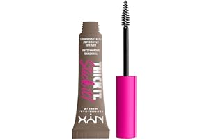 NYX Professional Makeup Thick It Stick it! ¡Fíjalas! Máscara de cejas, matiza y rellena con 16 horas de duración, Taupe