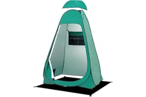 BRIAN & DANY Tente de Douche Pop Up Portable avec Abri Pluie et Fenêtres, Tente de Camping Toilette pour Randonnée, Plage, UPF 50+ et Imperméable, 120 x 120 x 190 cm
