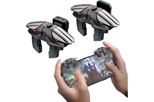 Ozkak Gatillos para Movil Rapid-Fire Tiro Rapido 5 Niveles, L1R1 L2R2 4 Triggers Mobile Phone Game Controller Disparadores para Call of Duty PUBG Compatible con Teléfonos Android y iOS