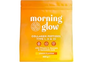 Colágeno en Polvo + Acido Hialuronico + Vitamina C 400g | Péptidos de Colageno Hidrolizado con Vitaminas C, E y Cafeína de Guaraná | para la Piel | Collagen Peptides | Sabor Limón | Alpha Foods