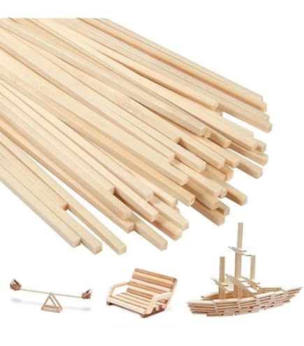 50/100 stuks deuvelstaven houten stokken voor ambachten en doe-het-zelf