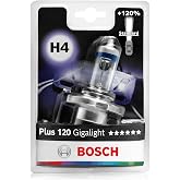 Bosch Ampul Plus 120 Gigalight 12V H4 60/55 W P43T Tekli Jiletin Paket 1987301109