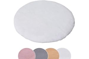 SXYHKJ Tappeto in Finta Pelliccia di Coniglio/Faux Pelle di Pecora Imitazione Toison Moquette/Fluffy Soft Breve Hair Decorativo Cuscino da Sedia Divano stuoia (bianca, 30x30cm)