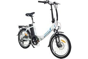 ‎SMARTEC smartEC Camp-20D E-Bike Folding Bike 250 W Rear Wheel Motor Li-Ion Battery 36 V/15.6 Ah 20 Inch E-Folding Bike Electric Bicycle Range 100 km to 25 km/h