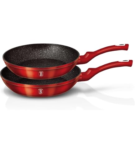 Set Di Pentole Induzione Berlinger Haus Burgundy - Set Di 3 Casseruole