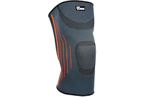 JBM Adults GYM Knee Brace Support Compression Sleeve Patella Wrap Band Knee Stabilizer Safe Durable Comfortable Elastic Adjustable Pain Relief for Weightlifting Power Lifting Fitness Exercise Football Soccer Basketball Baseball Volleyball Tennis Badminton Running Climbing Cycling Biking Hiking