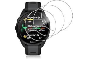 Aerku Protector de Pantalla para Garmin Forerunner 165, [3 Piezas] 9H HD Alta Sensibilidad Resistente a Arañazos Cristal Templado Vidrio Templado para Garmin Forerunner 165