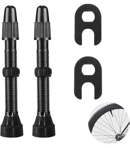 Tubolight Set de Valvole Tubeless - 70mm (Paio) - nero