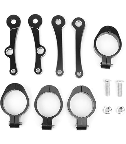 33mm-58mm Koplamp Beugel Mount Klem Vork Buis Licht Houder 54mm 49mm 45mm 41mm 37mm Motorfiets Compatibel Met (Color : 33-37mm, Size : 7