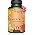 Vegavero Colon Cleanse with Psyllium Husk and Cayenne Pepper Extract | 100% Natural | with Probiotics, Fennel & Ginger | 120 Capsules | Vegan | NO Additives, Lab-Tested