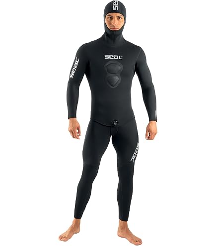 Combinaison De Plongée 7 Mm SEAC Club Lady - Intégrale Avec Renforts Épaules/Genoux/Fesses - Zip Frontal