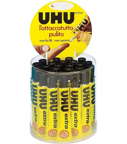 Colla Uhu Extra A Contatto - 20 Tubetti Da 20 Ml | Trasparente, Senza Solventi E Impermeabile