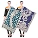 Komal Trading Beautiful, and Exclusive stylish,trending,printed Women Designer fresh arrival stole Comfortable and warm woolen multicolor stole(combo of 2 attractive stoles) RS.549.00