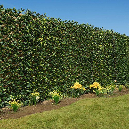 Artificial Leaf Hedge Screening Trellis Privacy Screen Garden Expanding Willow Garden Outdoor
