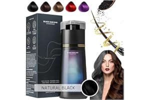 ASHOPFUN Polar Hair Dye Shampoo,Polar Hair Care,Nova Hair Dye Shampoo,3 in 1 Instant Hair Dye Shampoo,Hair Care Instant Dye Shampoo,Black Hair Dye Shampoo,Color Shampoo Hair Dye Hair Dye Shampoo for Hair