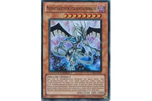YU-GI-OH! Scheda Singola Sleeve per carte Yu-Gi-Oh! Polvere di Stelle Rtraechtiger Drago, 1 X Nuovo, Trasparente, Spessore, Robusto, Patternato, 68 mm x 92 mm