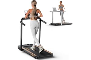 HOMETRO Tapis Roulant Pieghevole Salvaspazio,2 Schermi LCD, Nessuna installazione richiesta, Salvaspazio, Telecomando, Modalità Macchina per Camminare e Correre