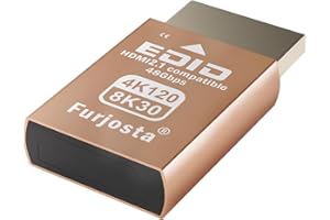 FURJOSTA 4K 120Hz HDMI 2.1 Dummy Plug - Virtual Display Emulator für PC, VR Headsets & Cryptocurrency Mining | Headless Ghost Display Adapter | Unterstützt 8K @ 30Hz-1P