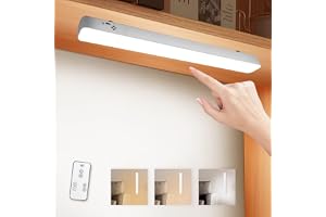 URAQT LED under skåpbelysning, trådlös magnetisk bordslampa 42 cm, 2400 mAh USB uppladdningsbar beröringsstyrd lampa i tre lä