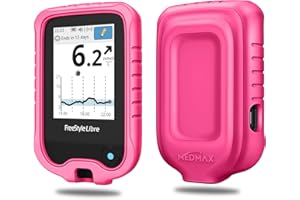 MEDMAX Silicone Custodia per Freestyle Libre 3 / Libre 2 / Libre Reader, Protettiva Antiurto Leggera Cover con Cornice Rialzata per Freestyle Libre 3 & Libre 2 & Libre (Solo Custodia), Magenta