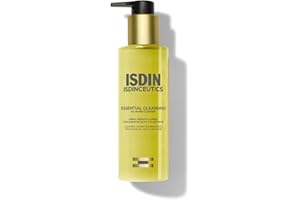 Isdinceutics Essential Cleansing, Aceite Limpiador Facial Suave Y Ligero De Textura Oil-to-milk Con 85% De Ingredientes De Origen Natural, 200 Mililitro