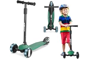‎XJD XJD Roller Kinder für 2-8 Jahre,Kinderroller Kinder Scooter mit 3 LED Leuchtenden Räder, 4 Höhenverstellbare Cityroller, Kickboard Sperrbare Richtung Tretroller ab Kleinkind Junge Mädchen