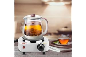 CERLINGWEE Water hot Plate, Portable Plate, Practical Temperature Controlled Travel for Home Cooking