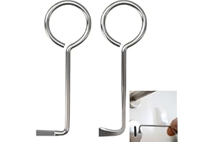 ERIOSCAR Clef Passe Partout Set, 2 Pcs Clé Passe-partout, Clé Universell, Ouvre Presque Toutes les Portes, kit Crochetage Serrure pour Ouvre Serrure à Barbe Serrure Porte Chambre