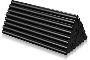 GAOMOENY 40 Pezzi Colla a Caldo Bastoncini, Ø11 mm Colla a Caldo Sticks, 11 x 190 mm Bastoncini di Colla a Caldo Trasparente per Pistola Colla a Caldo Stick di Colla Nero