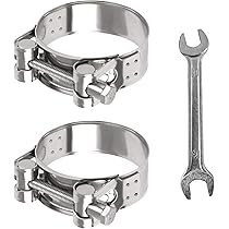 Lot De 2 Colliers De Serrage Ronds Pour Tuyau D'échappement