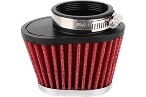 YMIKO Motorradklemme am Luftfilter Pilzkopf Motorluftfilter Konisch zulaufender ovaler Motorluftfilter mit hohem Durchfluss 51 mm 55 mm 60 mm Passend für Hon-da Yam-aha Suz-uki Kaw-asaki(60MM)