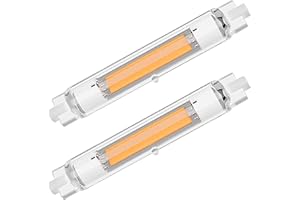 ZJZG R7S LED 118mm Regulables, 30W R7S LED 118mm 30W COB Equivalente 300w Lámpara Halógena, Bombilla Blanco Natural 4500K, 3000LM, iluminación de haz de 360 ​​°, Bajo Consumo, 2 Pack