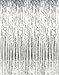 SUNBEAUTY Big 3ft x 8ft Fringe Foil Curtain Party Tinsel Backdrop Party Wedding Decoration (Silver)