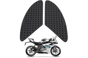 BIVBWQU 2 pezzi motorcycle tank adhesive in non-slip rubber, Adesivo di protezione in gomma per serbatoio moto, Protezione universale per ginocchiere laterali per moto, Adesivo antiscivolo 3D per moto