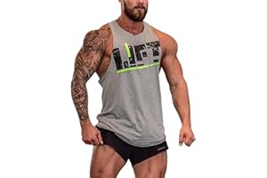 COWBI Camiseta de Tirantes Hombres Deportiva Culturismo Fitness Tank Top sSport Sin Mangas T-Shirt