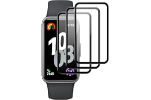 IQShield Screen Protector for HUAWEI Band 10, Ultra Clear Tempered Glass, Protective Film for Band 10, Bubble-Free, 3D Full Coverage, Touch Sensitive - 2 Pack