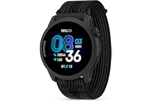 COROS PACE 4 Ultralight Sport GPS Watch,1.2" AMOLED Touchscreen Running Watch,19 days of daily use,Voice Control,Advanced Training Tools,Accurate GPS,Heart Rate Monitor, Navigation(Nylon, Black)