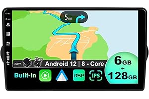 BXLIYER - [6G+128G] - Android 12 IPS Autoradio para FIAT Egea Tipo (2015-2018) - Inalámbrico CarPlay/Android Auto - LED Cámara & Mic - 9 Pulgada 2 DIN - DSP Dab WLAN Volante 360-Cámara Fast-Boot BT
