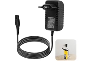 OUPDATE Cargador para Karcher Limpiacristales 5.5V, Cable de Carga para Karcher Window Vac WV1, WV2, WV5, WV60, WV75, WV70, WV Classic, Plus, Adaptador con Cable 1.5m para Karcher Window Vac