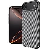 Kilifplus Apple iPhone 17 Air ile Uyumlu Kılıf Silikon Parmak İzi Bırakmayan Karbon Soft Negro Kapak - Siyah