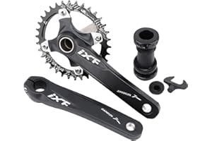 ENGWE MTB Mountain Bike Crankset Hollow Integrated Crank axle Modified Single disc Crank 32T 34T 36T 38T
