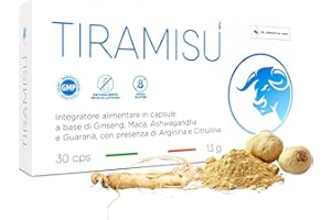 DR. CORRADINI BIO - HEALTH Dr. Corradini Tiramisù Integratore Uomo per Vigore con Maca Peruviana, Arginina, Citrullina, Ashwagandha, Caffeina, Ginseng - Made in Italy, 30 Giorni di Fornitura