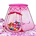 Produktbild AUTOPKIO Tragbare Falten Kinder Zelte Spielhäuser Hexagonal Fairy Princess Spiel-Zelt-Ball Pit Indoor Outdoor Kids Castle Cubby Play House (Rosa)