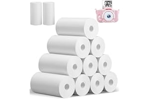 IXYDOR 12 rolek papieru termicznego do aparatów dziecięcych papier termiczny do dziecięcych aparatów natychmiastowych 57 x 30 mm papier uzupełniający do aparatów natychmiastowych termiczny do drukarek