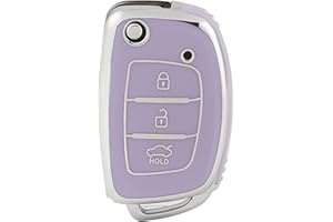 OFFCURVE Custodia Chiavi Auto Guscio Chiave, Cover Chiave TPU Copri Chiavi 3 Tasti per Hyundai i10 i20 i30 Coupe i40 iX20 iX35 Kona ioniq Santa Fe Accent Elantra