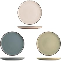 H&h Set 4 Piatti Da Frutta In Porcellana Pearl - Diametro 19 Cm, Colori Pastello, Lavabili In Lavastoviglie - Foto 8