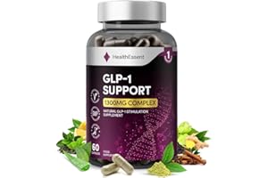 GLP-1 Support 1300mg, Natural Appetite Control, Metabolic Health Boost & Gut Probiotics with Eriocitrine, Hesperidin, Green Tea Extract and Hops Flower – 13 Ingredient Complex by HealthEssent