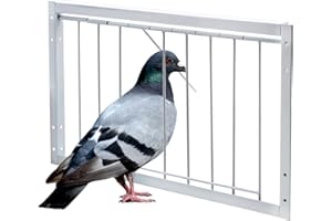 BREUAILY Bird Cage - Iron T-Trap Door Pigeon Entrance for Pet Bird Easy Installation - 15.7in (40cm)
